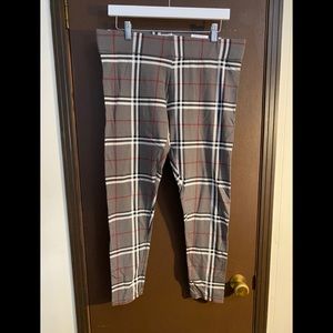 NWT plaid print leggings